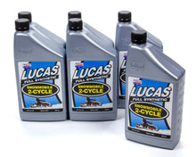 Load image into Gallery viewer, LUCAS OIL 10835-6 2 Cycle Snowmobile Oil Synthetic Case 6x1 Qt.