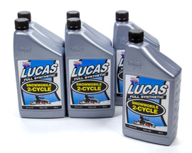 LUCAS OIL 10835-6 2 Cycle Snowmobile Oil Synthetic Case 6x1 Qt.