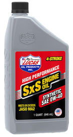 LUCAS OIL 11200 Synthetic 0w40 SXS Oil 1 Quart