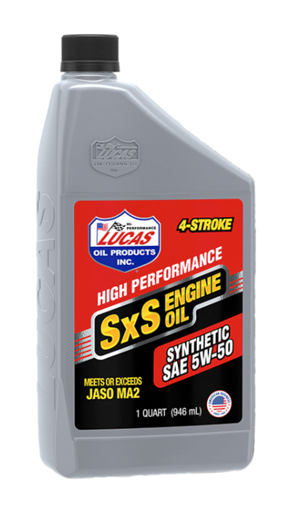 LUCAS OIL 11208 Synthetic 5w50 SXS Oil 1 Quart