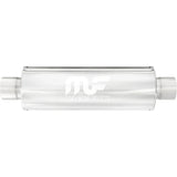 MAGNAFLOW PERF EXHAUST 10416 MagnaFlow Performance Exhaust 10416 Stainless Steel Bullet Muffler with 2.5-Inch Center Inlet and Outlet