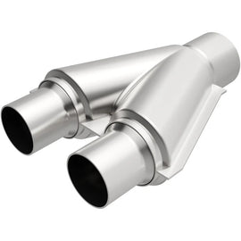 MAGNAFLOW PERF EXHAUST 10768 MagnaFlow Performance Exhaust 10768 Stainless Steel Exhaust Y-Pipe, Dual 2.5-Inch Inlets to 2.5-Inch Outlet