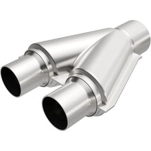 Load image into Gallery viewer, MAGNAFLOW PERF EXHAUST 10798 Stainless Y-Pipe Dual 3in Inlet/3in Outlet