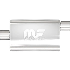 MAGNAFLOW PERF EXHAUST 11224 MagnaFlow Performance Exhaust 11224 Stainless Muffler, 2-Inch Center Inlet and Offset Outlet