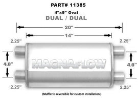 MAGNAFLOW PERF EXHAUST 11385 MagnaFlow Performance Universal Muffler 11385