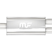 Load image into Gallery viewer, MAGNAFLOW PERF EXHAUST 12158 MagnaFlow Performance Exhaust 12158 Stainless Universal Muffler with 2.5-Inch Center Inlet and Dual Outlets