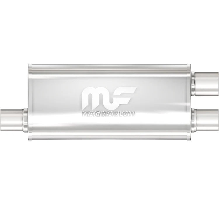 MAGNAFLOW PERF EXHAUST 12266 Stainless Muffler 2.5in Inlet Offset/Dual 2.25in