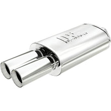 Load image into Gallery viewer, MAGNAFLOW PERF EXHAUST 14815 Stainless Muffler 2.25in In / Dual 3in Tips Out