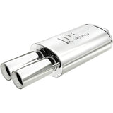 MAGNAFLOW PERF EXHAUST 14815 Stainless Muffler 2.25in In / Dual 3in Tips Out