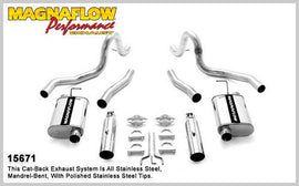 MAGNAFLOW PERF EXHAUST 15671 99-04 Mustang GT 4.6L Cat Back Kit