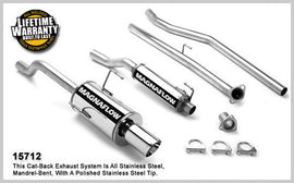 MAGNAFLOW PERF EXHAUST 15712 MagnaFlow Performance 15712 Cat-Back Exhaust Kit for 2001-2003 Honda Civic DX, LX and EX 1.7L