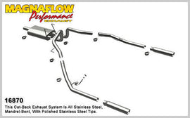 MAGNAFLOW PERF EXHAUST 16870 MagnaFlow Performance 16870 Cat-Back Exhaust System for 2009-2015 Dodge Ram 5.7L HEMI