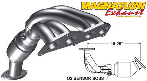 MAGNAFLOW PERF EXHAUST 49291 MagnaFlow Performance Exhaust Manifold Kit for Toyota 2.4L 2002-2009