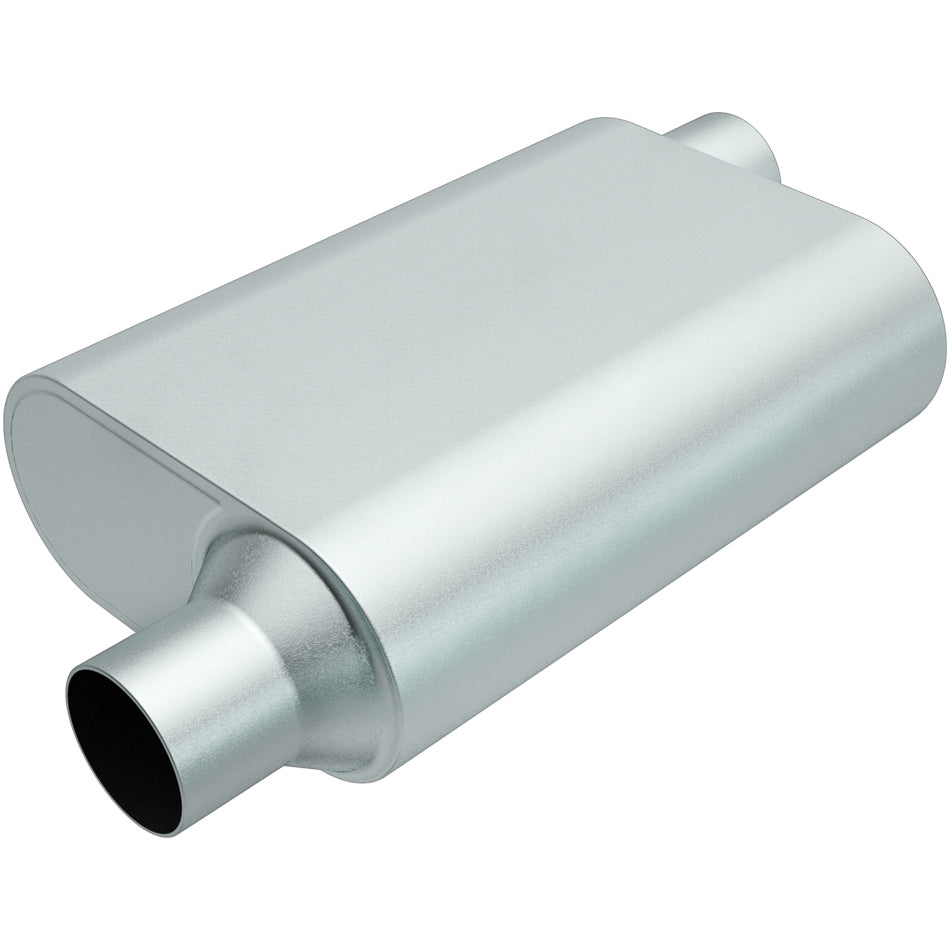 MAGNAFLOW PERF EXHAUST R23043 Rumble Aluminizd Muffler 3in Offset In/Out