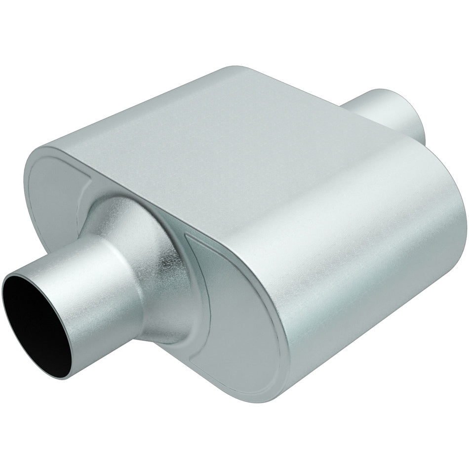 MAGNAFLOW PERF EXHAUST R27428 Rumble Aluminizd Muffler 3in Center In/Out