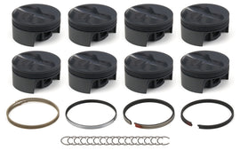 MAHLE PISTONS 197836045 MAHLE PISTONS SBC Dome PowerPak Piston Set with 4.145-Inch Bore and +12cc Displacement