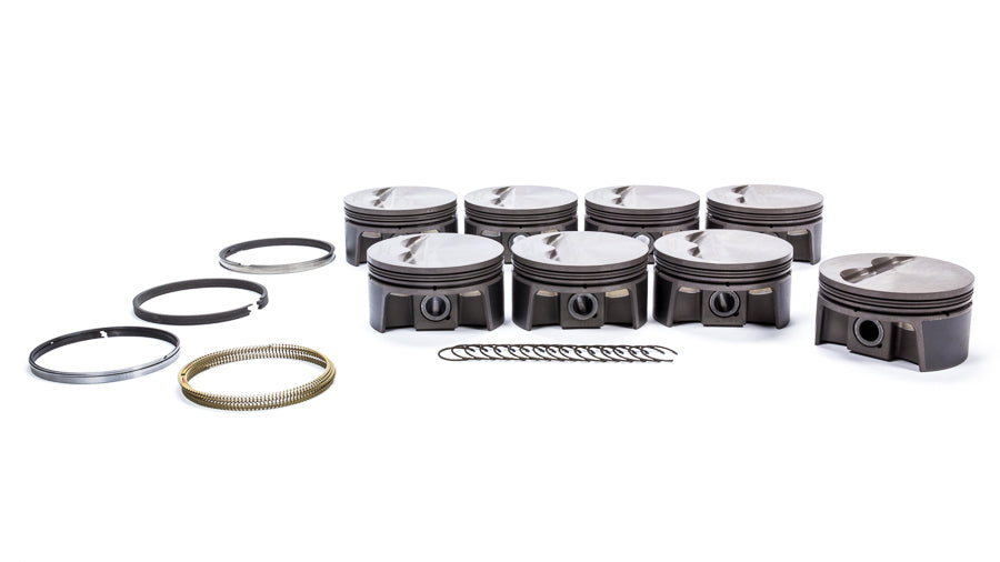 MAHLE PISTONS 930200040 SBC PowerPak F/T Piston Set 4.040 Bore