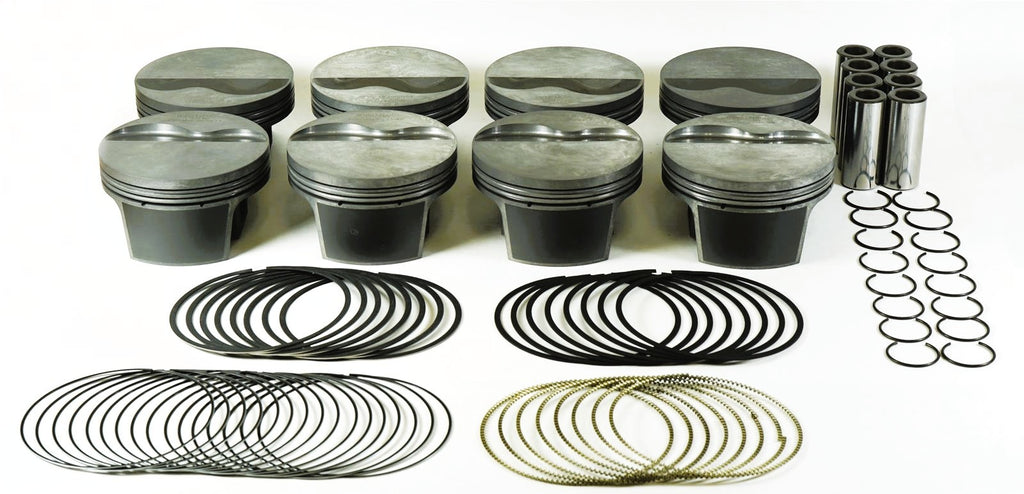 MAHLE PISTONS 930226785 MAHLE PowerPak LS Forged Flat-Top Piston and Ring Set for GM LS-Series, Part Number 930226785
