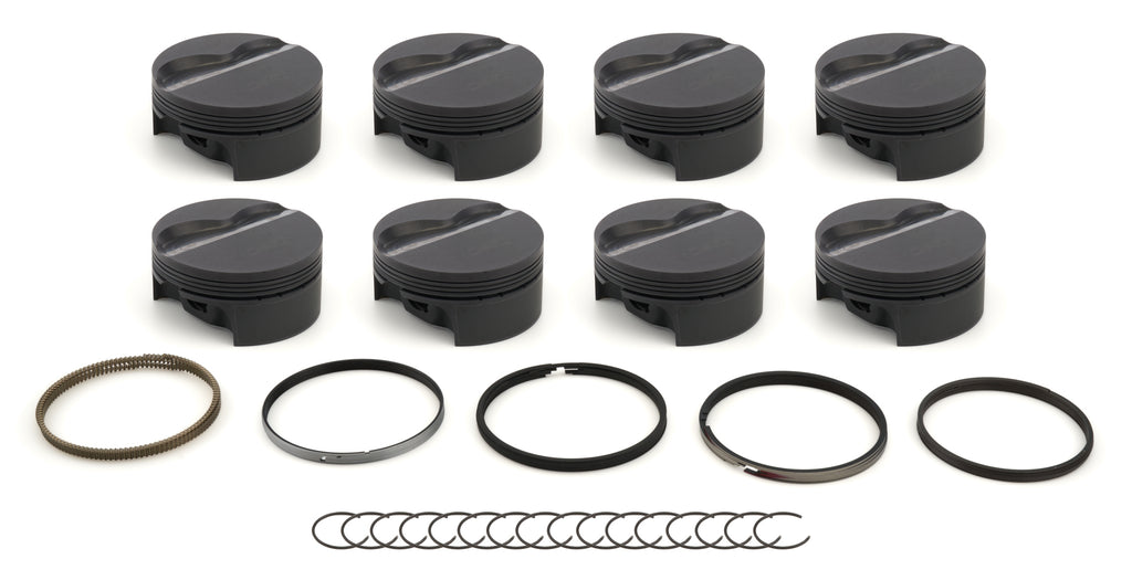 MAHLE PISTONS 930227530 MAHLE PISTONS 930227530 PowerPak Forged Flat-Top Piston and Ring Set for GM LS-Series, 4.030-Inch Bore
