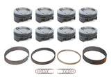 MAHLE PISTONS 930248525 SBF Dish Powerpak Piston Set 4.125 Bore  -26cc