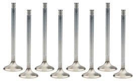 MANLEY 11695-8 Manley Race Series Exhaust Valve Set for 5.7L Gen III Hemi - Stainless Steel, 0.3125 in Valve Stem, 5.125 in Length