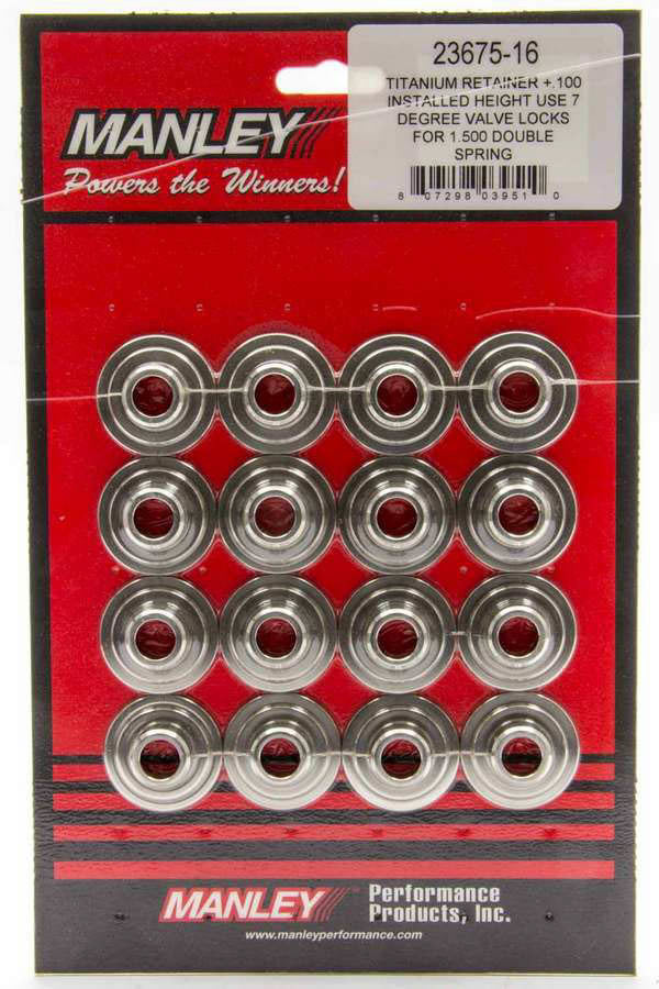 MANLEY 23619-16 10 Degree Titanium Valve Spring Retainers