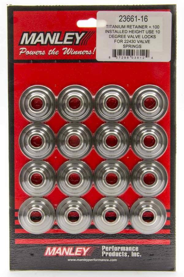 MANLEY 23630-16 10 Degree Titanium Valve Spring Retainers