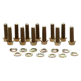 MANLEY 42176 MANLEY SBC Intake Manifold Bolt Kit with 12-Point Steel Head - 1.250 Inch Length