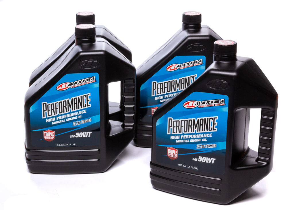 MAXIMA RACING OILS 39-369128 50w Petroleum Oil Case 4 x 1 Gallon