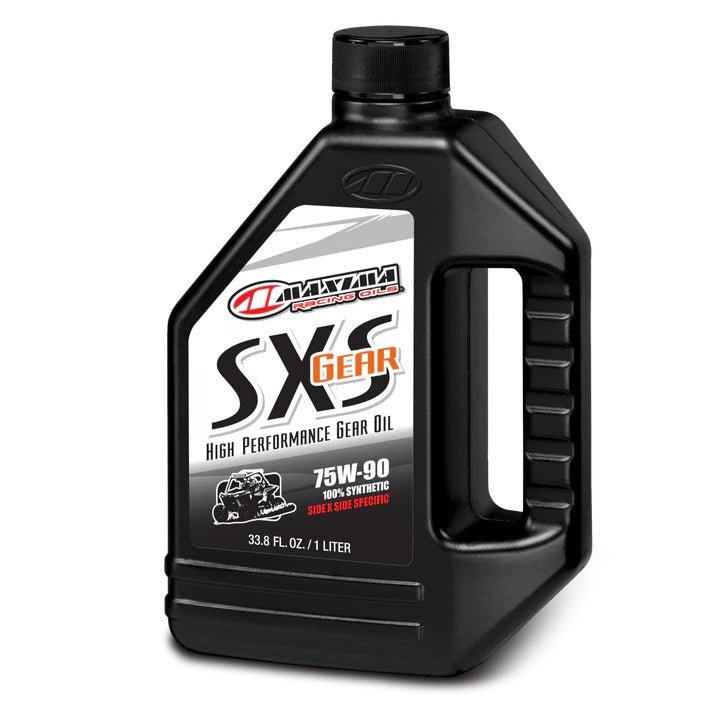MAXIMA RACING OILS MAX40-48901S MAXIMA RACING OILS SXS Synthetic Gear Oil 75W90 – 1 Liter Bottle