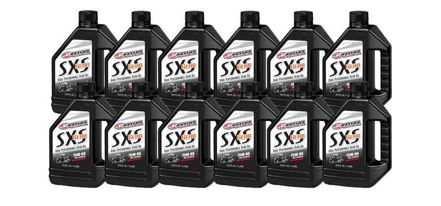 MAXIMA RACING OILS 40-48901 MAXIMA Racing Oils SXS Synthetic Gear Oil 75W90 - 12-Pack 1 Liter Bottles