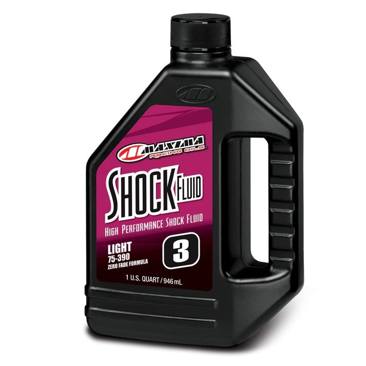 MAXIMA RACING OILS 58901L MAXIMA Racing Oils 58901L 3W Semi-Synthetic Shock Oil - 1 Quart Bottle