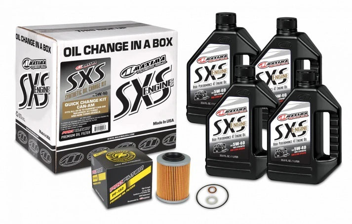 MAXIMA RACING OILS 90-469013-CA MAXIMA RACING OILS SXS Can-Am Oil Change Kit 5W40 Full-Synthetic for Maverick X3