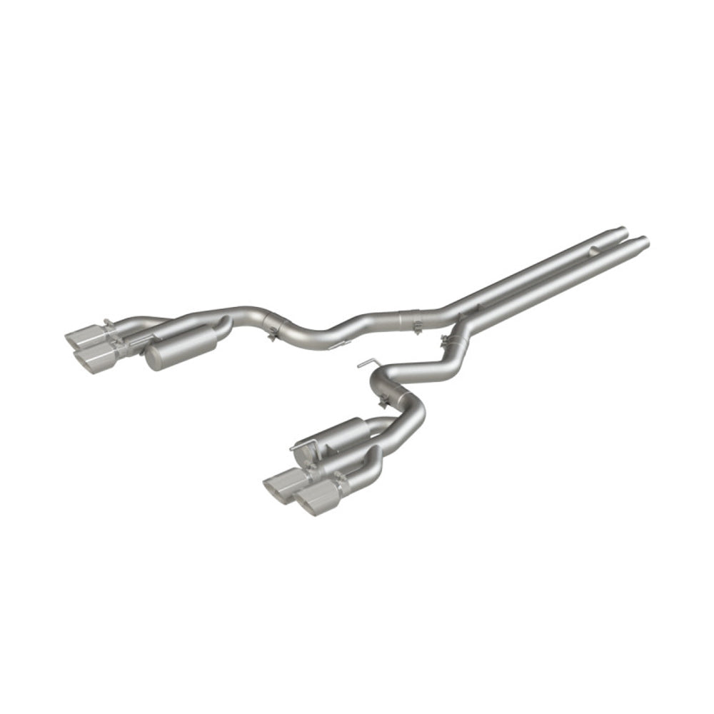 MBRP INC S7207AL 18-  Mustang 5.0L 3in Ca t Back Exhaust Quad Dual