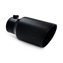Load image into Gallery viewer, MBRP INC T5072BLK Tip 6in O.D. Dual Wall A ngled  4in inlet