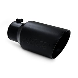 MBRP INC T5072BLK Tip 6in O.D. Dual Wall A ngled  4in inlet