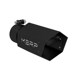 MBRP INC T5169BLK 4in Hex Exhaust Tip 3in Inlet 10in Long Black