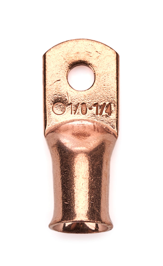 MECHMAN ALTERNATORS CR1014 1/0 Gauge Copper Cable End 1/4in Hole Each
