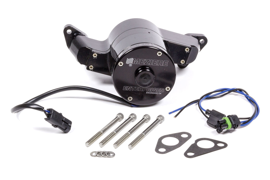 MEZIERE WP111SHD SBF Billet Electric H.D. Water Pump - Black
