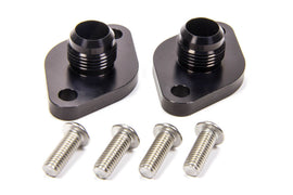 MEZIERE WP8012ANS BBC #12 Water Pump Port Adapters - Black (2pk)