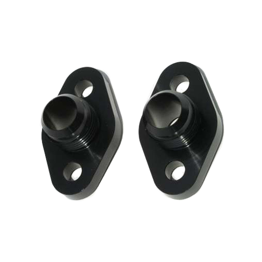 MEZIERE WP8112ANS SBC #12 Water Pump Port Adapters - Black (2pk)