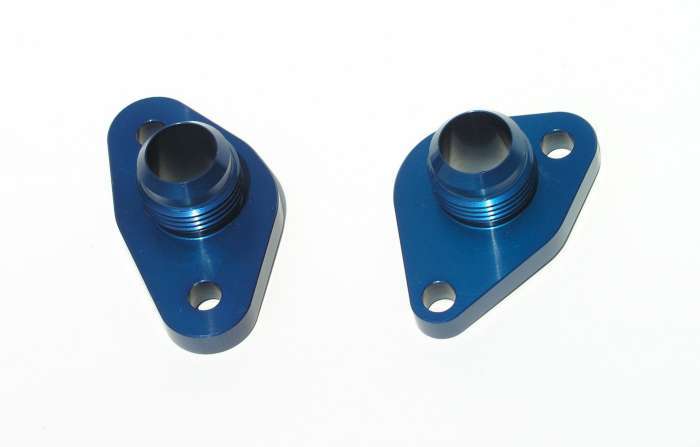 MEZIERE WP8312ANB SBF #12 Water Pump Port Adapters - Blue (2pk)