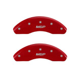 MGP CALIPER COVER 14243SMGPRD Set of 4 Caliper Covers Engraved Front and Rear