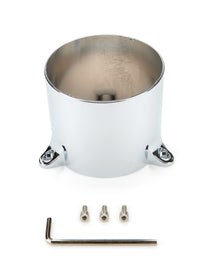 MICKEY THOMPSON 224400047 Mickey Thompson Classic III Wheel Center Cap - Bolt-On Open End - 4.37 Inches OD - Polished Plastic