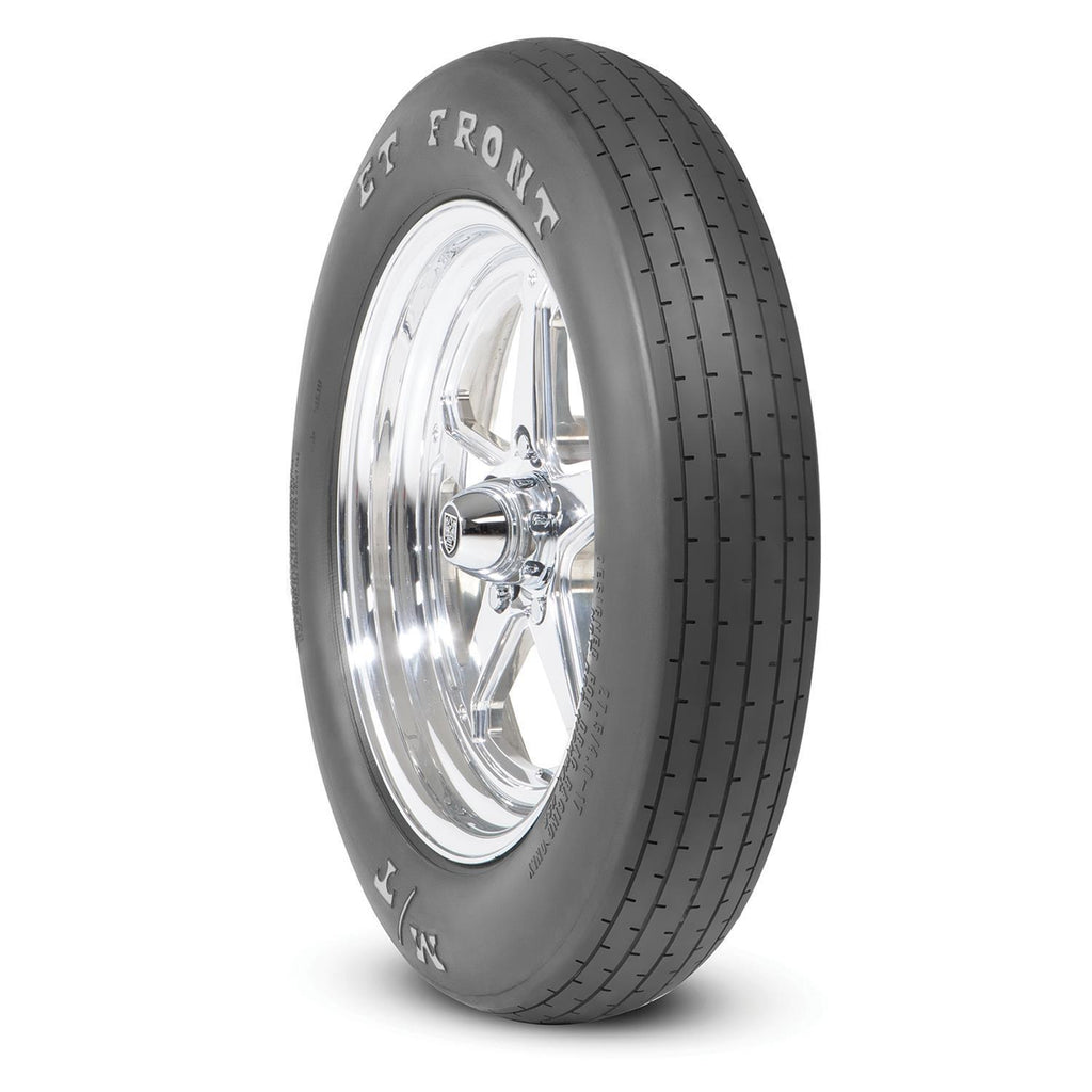 MICKEY THOMPSON 365067020 Mickey Thompson ET Drag Front Tire, Part Number 365067020, Bias-Ply White Letter Sidewall
