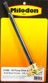 MILODON 21535 Bronze Oil Pump Drive Gear & Shaft - SBM