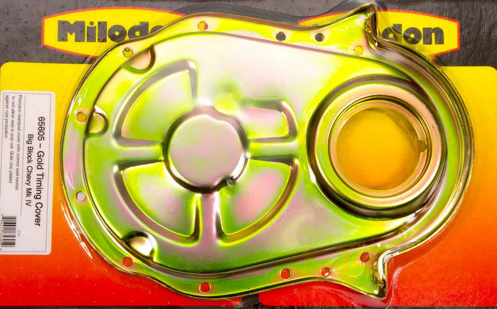 MILODON 65605 BBC Timing Cover - Gold