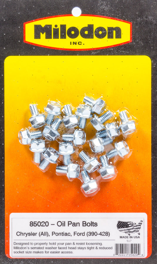 MILODON 85020 Oil Pan Bolt Kit BBM