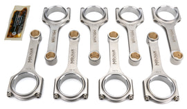 MOLNAR TECHNOLOGIES CH6000NLB-M8-A MOLNAR TECHNOLOGIES 6.000-Inch H-Beam Connecting Rod Set for Small Block Chevy, Part Number CH6000NLB-M8-A