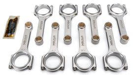 MOLNAR TECHNOLOGIES CH6125NLB-M8-A MOLNAR TECHNOLOGIES 6.125 Inch H-Beam Connecting Rod Set for Small Block Chevy - M8 Cap Screws - Billet Steel